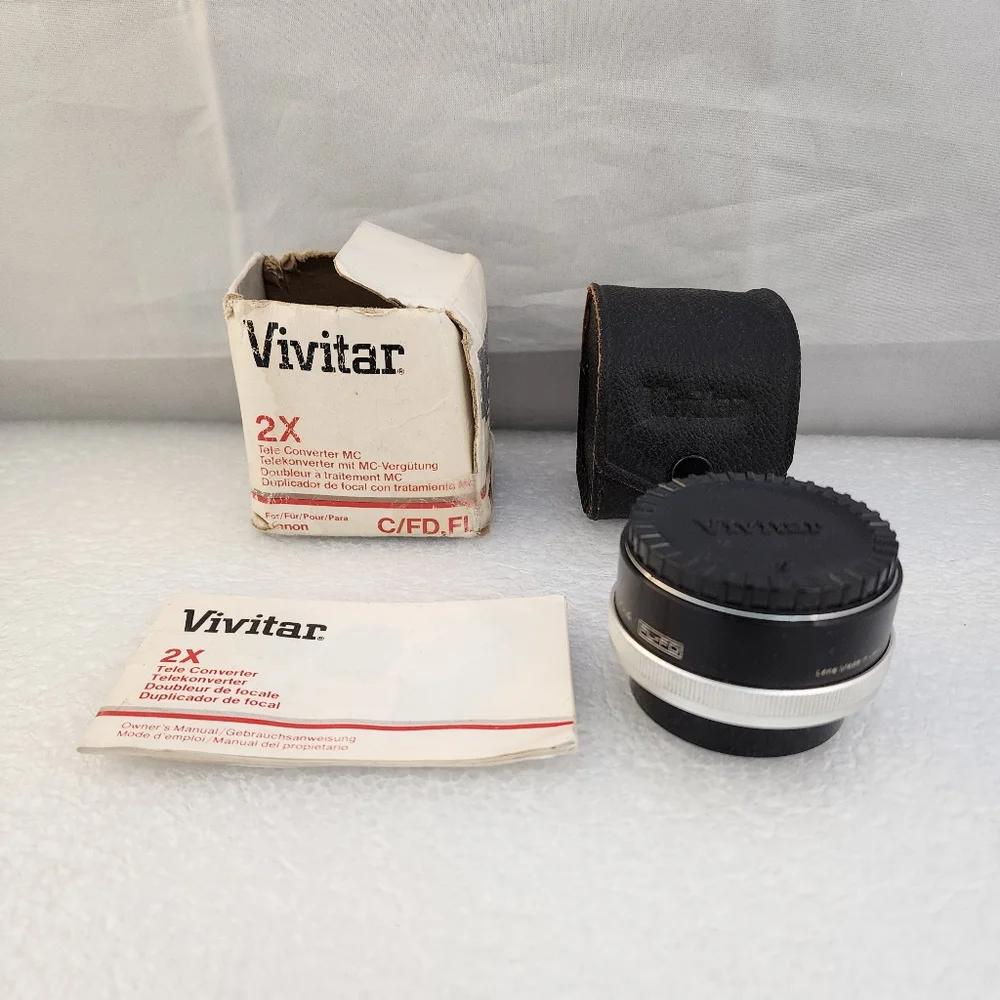 Vivitar 2X Tele Converter MC Canon C/FD,FL Original Box